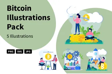 Bitcoin Illustration Pack
