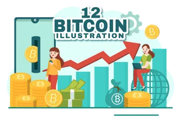 Bitcoin Pacote de Ilustrações