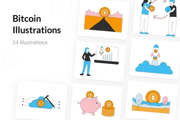 Bitcoin Illustration Pack