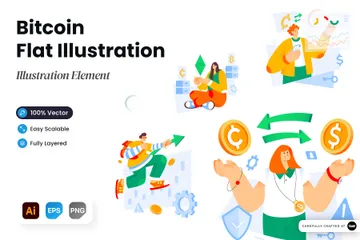 Bitcoin Illustration Pack