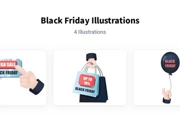 Black Friday Illustration Pack