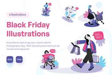 Black Friday Illustration Pack