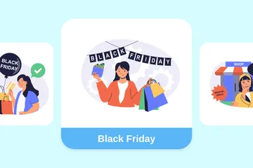 Black Friday Illustration Pack