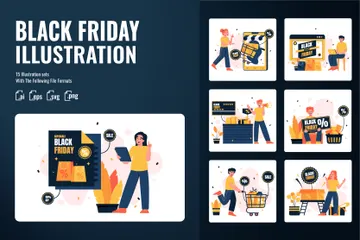 Black Friday Illustration Pack