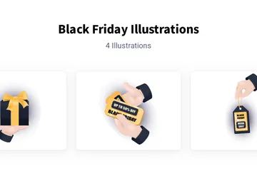 Black Friday Illustration Pack