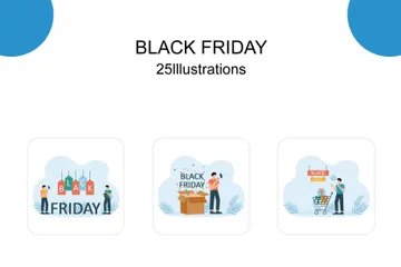 Black Friday Illustration Pack