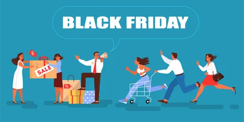 Black Friday Illustration Pack