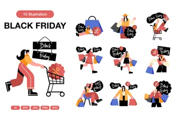 Black Friday Illustration Pack