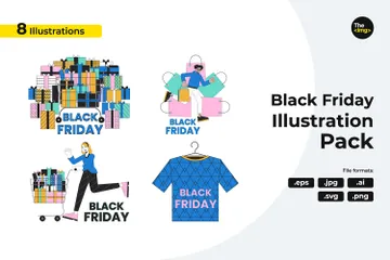 Black Friday Illustration Pack