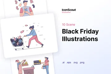 Black Friday Illustration Pack