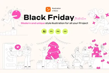 Black Friday Illustration Pack