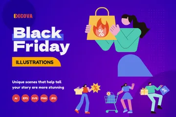 Black Friday Illustration Pack