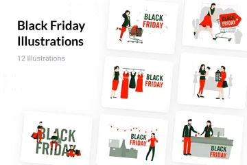 Black Friday Illustration Pack