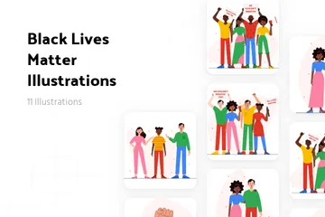 Free Black Lives Matter Illustration Pack