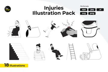 Accidents corporels Pack d'Illustrations