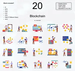 Blockchain Illustration Pack