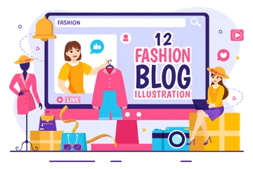 Blog de mode Illustration Pack