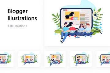 Blogger Illustration Pack