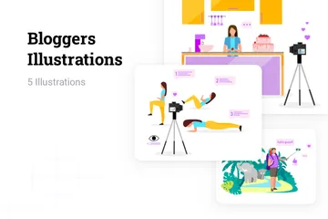 Bloggers Illustration Pack