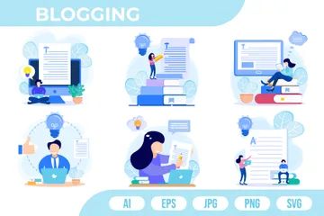 Blogging Illustration Pack