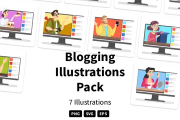Blogging Illustration Pack