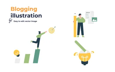 Blogging Illustration Pack