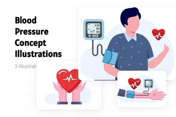 Blood Pressure Concept Illustration Pack