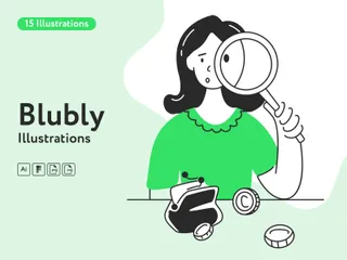 Blubly Illustration Pack