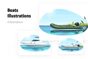 Boats Illustration Pack
