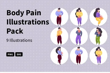 Body Pain Illustration Pack