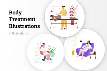Body Treatment Illustration Pack