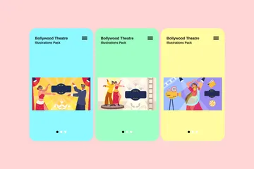 Bollywood Theatre Illustration Pack