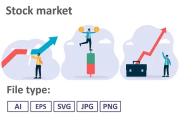 Bolsa de Valores Paquete de Ilustraciones