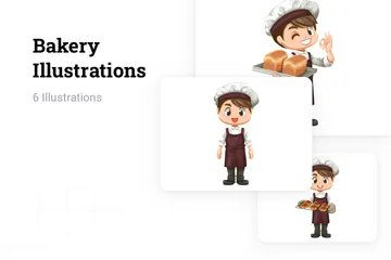 Boulangerie Pack d'Illustrations