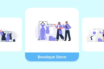 Boutique Store Illustration Pack