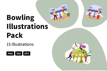 Bowling Illustration Pack