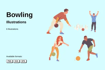 Bowling Illustration Pack