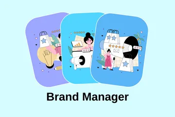 Brand Manager Illustration Pack