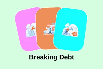 Breaking Debt Illustration Pack