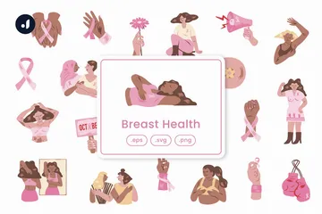 Breast Health Illustration Pack
