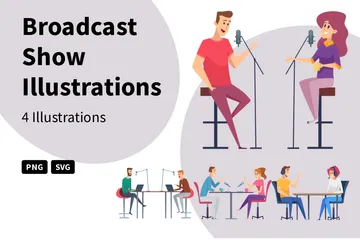 Broadcast Show Illustration Pack