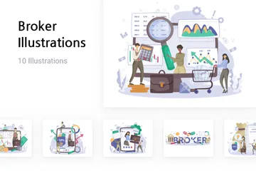 Broker Illustration Pack