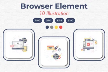 Browser Element Illustration Pack