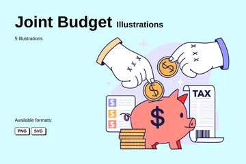 Budget commun Pack d'Illustrations