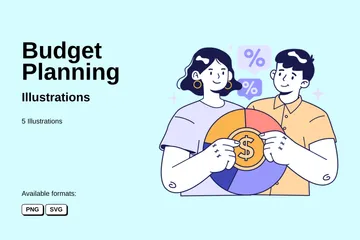 Budget Planning Illustration Pack