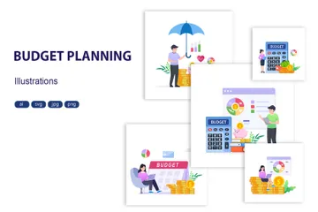 Budget Planning Illustration Pack