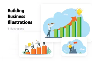 Building Business Illustration Pack