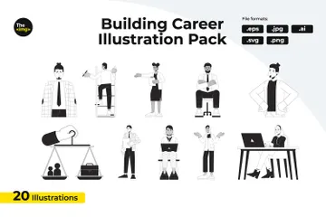 Building Career Illustration Pack
