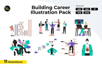Building Career Illustration Pack