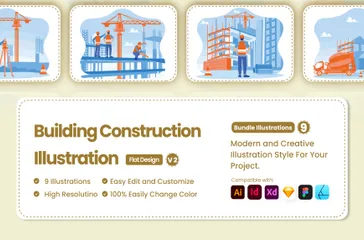 Building Construction Illustration Pack
